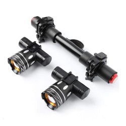 Kahekordne LED-valgustiba Xiaomi elektrilise rolleri jaoks koos 1200 mAh akuga  - 1