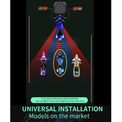 Vodootporan sustav za otkrivanje mrtvog kuta (kut od 130º) za skuter, bicikl ili motocikl KROXNE - 4